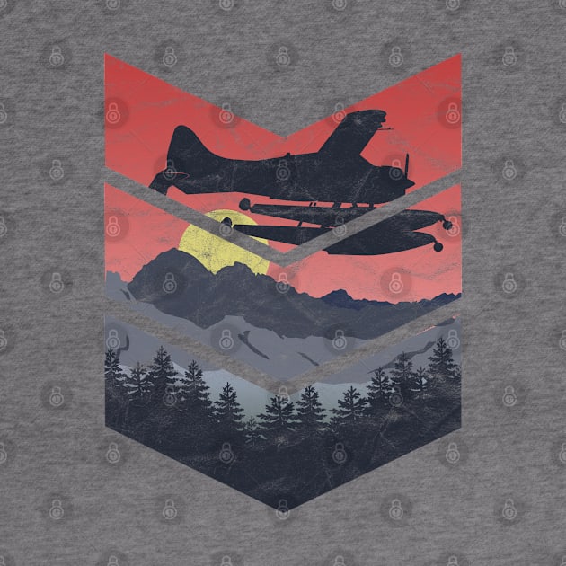 Explore the Wilds | Retro Vintage airplane Pilot by DesignedForFlight